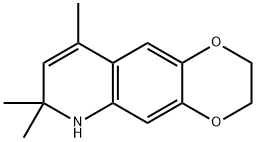 1,4-Dioxino[2,3-g]quinoline,  2,3,6,7-tetrahydro-7,7,9-trimethyl- Struktur