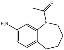 1-(8-Amino-2,3,4,5-tetrahydro-1H-benzo[b]azepin-1-yl)ethanone Struktur