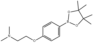 N,N-Dimethyl-2-(4-(4,4,5,5-tetramethyl-1,3,2-dioxaborolan-2-yl)phenoxy)ethanamine Struktur