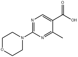 4-METHYL-2-MORPHOLIN-4-YL-PYRIMIDINE-5-CARBOXYLIC ACID Struktur