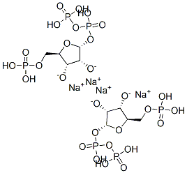 alpha-d-Ribofuranose, 5-(dihydrogen phosphate) 1-(trihydrogen diphosphate), tetrasodium salt Struktur