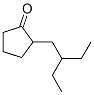 2-(2-ethylbutyl)cyclopentan-1-one Struktur