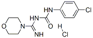 1-(4-CHLORO-PHENYL)-3-(IMINO-MORPHOLIN-4-YL-METHYL)-UREA HYDROCHLORIDE Struktur