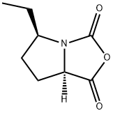 1H,3H-Pyrrolo[1,2-c]oxazole-1,3-dione,5-ethyltetrahydro-,(5R-trans)-(9CI) Struktur