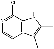 1H-Pyrrolo[2,3-c]pyridine, 7-chloro-2,3-dimethyl- Struktur