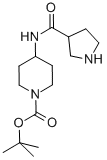 1-BOC-4-[(3-PYRROLIDINYLCARBONYL)AMINO]-PIPERIDINE Struktur