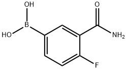 3-(AMINOCARBONYL)-4-FLUOROBENZENEBORONIC ACID Struktur