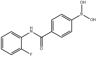 4-(2-FLUOROPHENYLCARBAMOYL)PHENYLBORONIC ACID Struktur