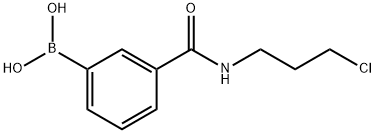 3-(3-CHLOROPROPYLCARBAMOYL)BENZENEBORONIC ACID Struktur