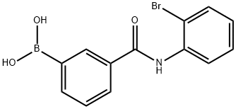 3-(2-BROMOPHENYLCARBAMOYL)PHENYLBORONIC ACID Struktur