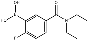 5-(DIETHYLCARBAMOYL)-2-FLUOROBENZENEBORONIC ACID Struktur