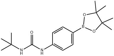 4-[(TERT-BUTYLCARBAMOYL)AMINO]BENZENEBORONIC ACID, PINACOL ESTER 98%4-(3-TERT-BUTYLUREIDO)BENZENEBORONIC ACID, PINACOL ESTER Struktur