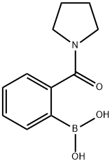 BORONIC ACID, [2-(1-PYRROLIDINYLCARBONYL)PHENYL]- Struktur