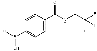 4-(2,2,2-TRIFLUOROETHYLAMINOCARBONYL)BENZENEBORONIC ACID Struktur