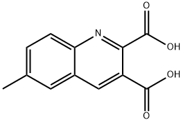 6-METHYLQUINOLINE-2,3-DICARBOXYLIC ACID Struktur