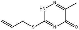 3-ALLYLSULFANYL-6-METHYL-4H-[1,2,4]TRIAZIN-5-ONE Struktur