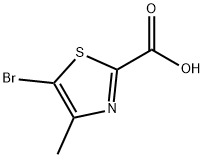 5-BROMO-4-METHYL-2-THIAZOLECARBOXYLIC ACID Struktur