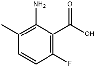 2-amino-6-fluoro-3-methylbenzoic acid Struktur