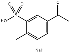 5-Acetyl-2-methylbenzenesulfonic acid sodium salt Struktur