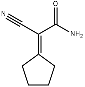 2-CYANO-2-CYCLOPENTYLIDENEACETAMIDE Struktur