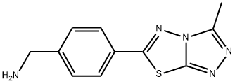 1-[4-(3-METHYL[1,2,4]TRIAZOLO[3,4-B][1,3,4]THIADIAZOL-6-YL)PHENYL]METHANAMINE Struktur