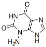 1H-Purine-2,6-dione,  3-amino-3,9-dihydro- Struktur