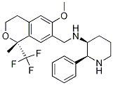 (2S,3S)-N-(((R)-6-Methoxy-1-Methyl-1-(trifluoroMethyl)isochroMan-7-yl)Methyl)-2-phenylpiperidin-3-aMine Struktur