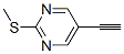 Pyrimidine, 5-ethynyl-2-(methylthio)- (9CI) Struktur