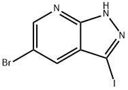 5-bromo-3-iodo-1H-pyrazolo[3,4-b]pyridine Struktur