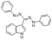 1,5-Diphenyl-3-(1H-indol-3-yl)formazan Struktur