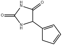 2,4-Imidazolidinedione,  5-(1,3-cyclopentadien-1-yl)- Struktur