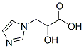 2-hydroxy-3-imidazol-1-yl-propanoic acid Struktur