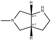 cis-5-Methyl-1H-hexahydropyrrolo[3,4-b]pyrrole Struktur