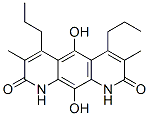 5,10-Dihydroxy-3,7-dimethyl-4,6-dipropylpyrido[3,2-g]quinoline-2,8(1H,9H)-dione Struktur