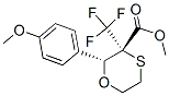 (2R,3S)-METHYL 2-(4-METHOXYPHENYL)-3-(TRIFLUOROMETHYL)-1,4-OXATHIANE-3-CARBOXYLATE Struktur