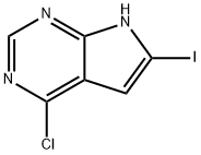 4-chloro-6-iodo-7H-pyrrolo[2,3-d]pyrimidine Struktur