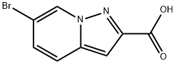 6-bromoH-pyrazolo[1,5-a]pyridine-2-carboxylic acid Struktur