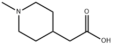 1-Methyl-4-piperidineacetic acid Struktur