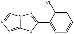 6-(2-chlorophenyl)[1,2,4]triazolo[3,4-b][1,3,4]thiadiazole Struktur