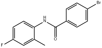 4-bromo-N-(4-fluoro-2-methylphenyl)benzamide Struktur