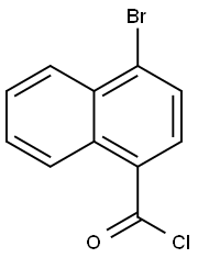 4-bromonaphthalene-1-carbonyl chloride Struktur