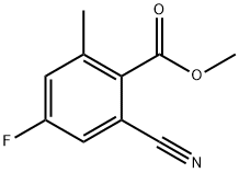 2-Cyano-4-fluoro-6-Methyl-benzoic acid Methyl ester Struktur