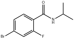 4-bromo-2-fluoro-N-isopropylbenzamide Struktur