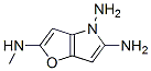 4H-Furo[3,2-b]pyrrole-2,4,5-triamine,  N2-methyl- Struktur