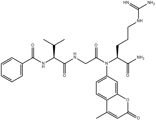 BZ-VAL-GLY-ARG-AMC TRIFLUOROACETATE SALT Struktur