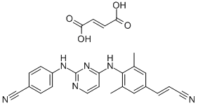 RILPIVIRINE FUMARATE SALT [1:1] Struktur