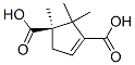 3-Cyclopentene-1,3-dicarboxylic acid, 1,2,2-trimethyl-, (R)- (9CI) Struktur