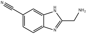 1H-Benzimidazole-6-carbonitrile,  2-(aminomethyl)- Struktur