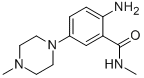 2-AMINO-N-METHYL-5-(4-METHYL-1-PIPERAZINYL)-BENZAMIDE Struktur