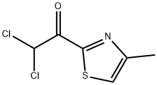 Ethanone, 2,2-dichloro-1-(4-methyl-2-thiazolyl)- (9CI) Struktur